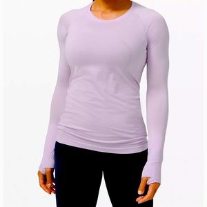 Lululemon Lavender Swiftly Tech Long-Sleeve Shirt Size 6